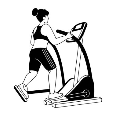 Kickboks dövüş hareketlerini gösteren eskiz stili illüstrasyon