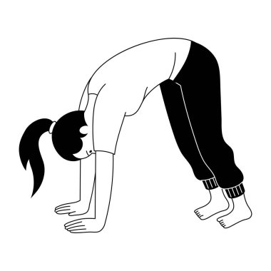 Kürek çekme makinesini betimleyen kabartma biçimi illüstrasyonu