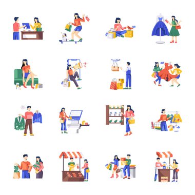 Ticari Düz Çizimler Seti