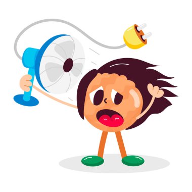 Düz stil bir saç stili.