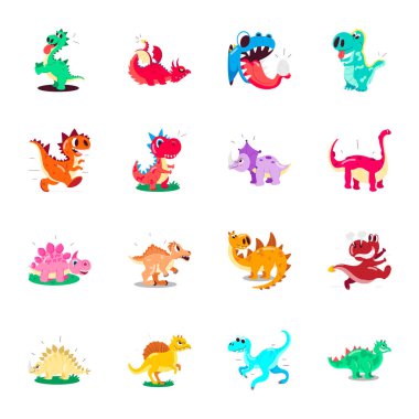 Şirin Dinozor Etiketleri Koleksiyonu