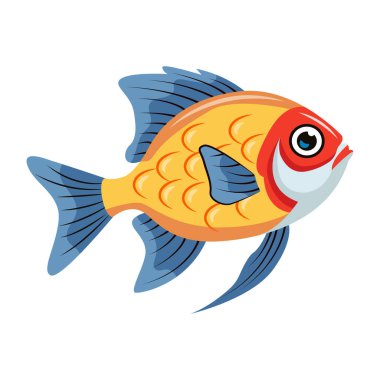 Düz bir ton balığı simgesi.