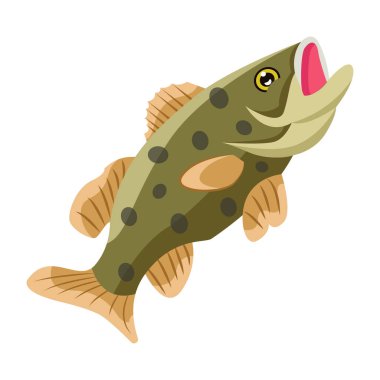 Düz bir ton balığı simgesi.