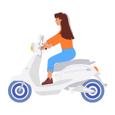 Çay içen kadınları gösteren düz karakter çizimi.