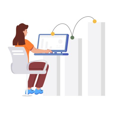 Bitki yetiştirmenin düz bir çizimi