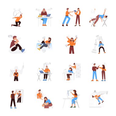 Hakimiyet Düz Biçim Karakteri Çizimleri Paketi