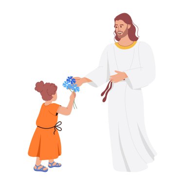 İsa 'nın yemeğinin düz bir çizimi.