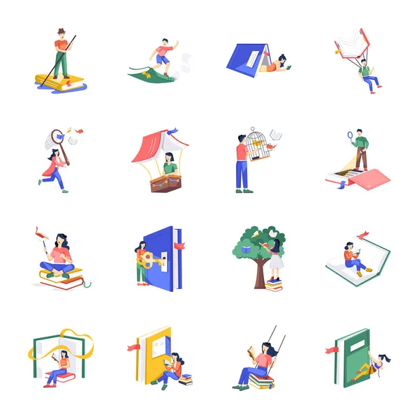 Düz Karakter Çizimleri Okuma Kitabı Koleksiyonu