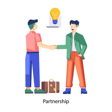 Başlangıç takım illüstrasyonu düz biçimli