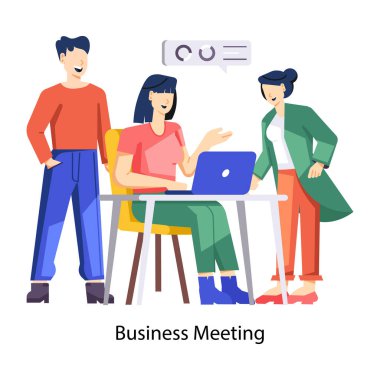 Başlangıç takım illüstrasyonu düz biçimli