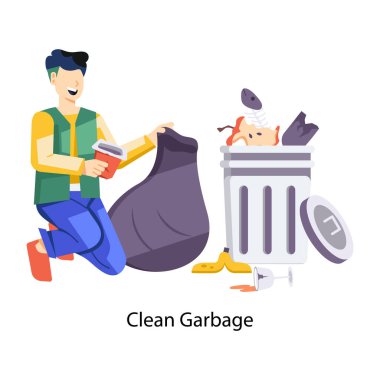 Gıda bağışının düz bir çizimi