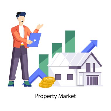 İstemci ile satıcı temsilcisinin düz bir çizimi