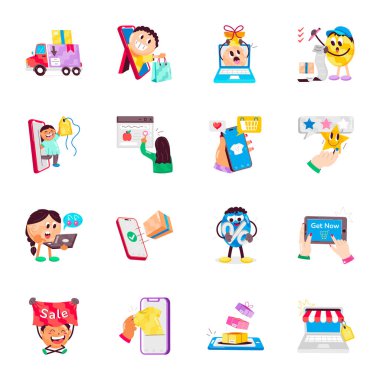 Ticari Düz Çıkartma Koleksiyonu