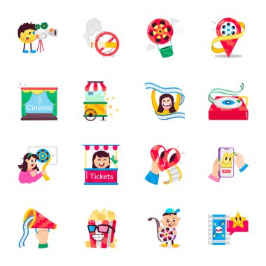 Sinematografi Paketi Düz Etiketler