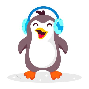 Noel Baba, gözlüklü, düz stil çıkartmalı.