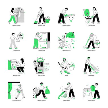 Temizlik Hizmetleri Hattı Mini Resimleri Koleksiyonu