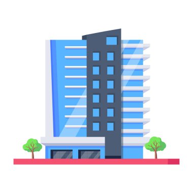 Bir alışveriş merkezinin düzenlenebilir izometrik simgesi