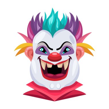 Küpe takan tüyler ürpertici ifadeleri olan kötü karakter.
