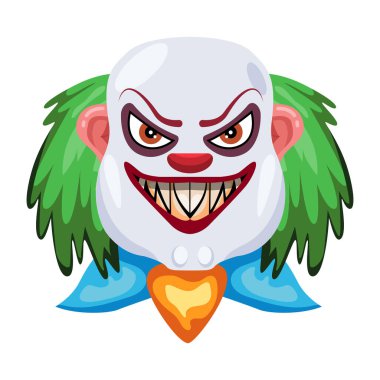 Küpe takan tüyler ürpertici ifadeleri olan kötü karakter.