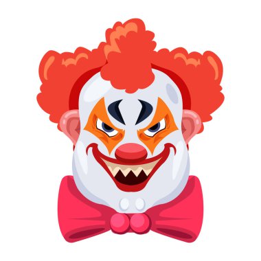 Küpe takan tüyler ürpertici ifadeleri olan kötü karakter.