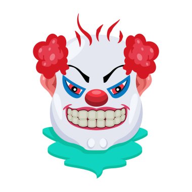 Küpe takan tüyler ürpertici ifadeleri olan kötü karakter.