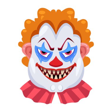 Küpe takan tüyler ürpertici ifadeleri olan kötü karakter.