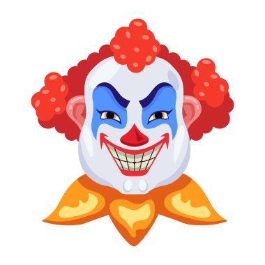 Küpe takan tüyler ürpertici ifadeleri olan kötü karakter.