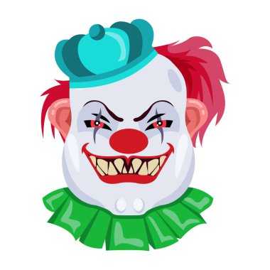 Küpe takan tüyler ürpertici ifadeleri olan kötü karakter.