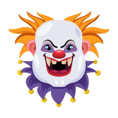 Küpe takan tüyler ürpertici ifadeleri olan kötü karakter.