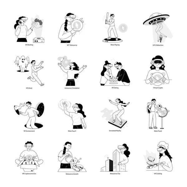 Son Sanal Gerçeklik Paketi Doodle Mini Çizimleri