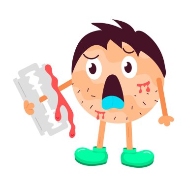 Berber direğinin kullanışlı düz çıkartması.