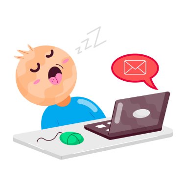 Posta taşıyıcısının modaya uygun düz etiketi