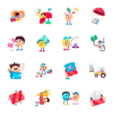 E- posta İşlemleri Paketi Düz Etiketler