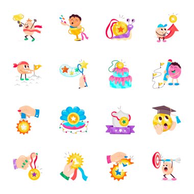 Modern Başarı Paketi Düz Etiketler