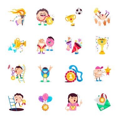 Kullanışlı Başarı Seti Düz Etiketler