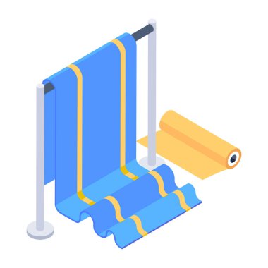 Dikiş makinesinin kullanışlı izometrik simgesi