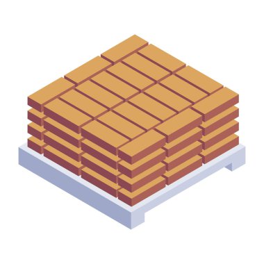 Madencilik taşıyıcısının izometrik simgesini düzenlemek kolay