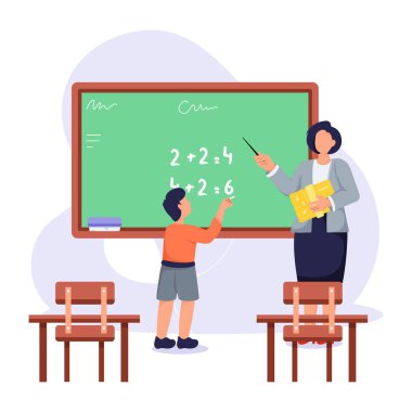 Matematik sınıfının düz çizimlerine bak