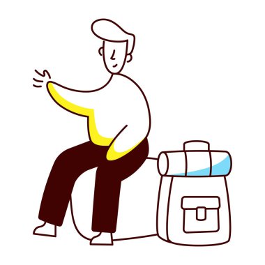 Dinlenme yerinin çizim biçimi çizimi