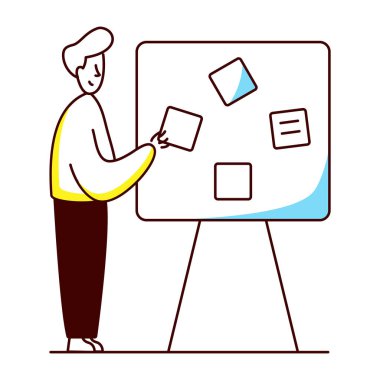 Strateji tahtası tasvir etme biçimi illüstrasyonu