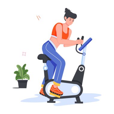 Dambıl egzersizinin modaya uygun düz çizimi