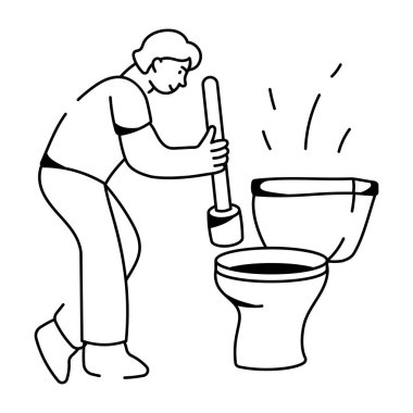 Kitap okumanın el çizimi