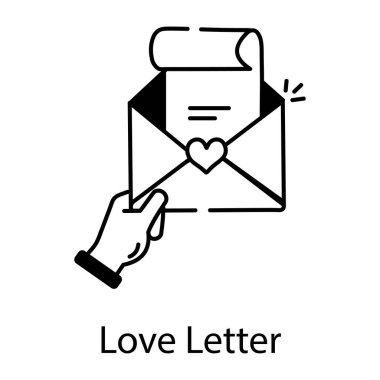 Çek imzasının modaya uygun doğrusal simgesi