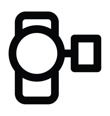 video kamera kalın satırı simgesi