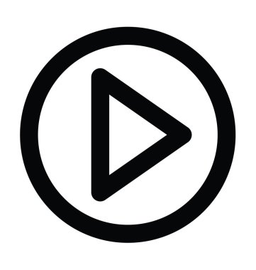 Düğme kalın satır simgesi oynamak