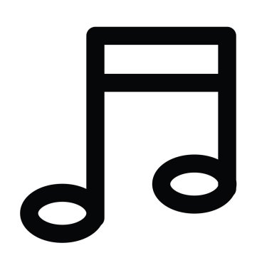 Müzik Not kalın satır simgesi