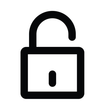 Kalın satır simgesi kilidini