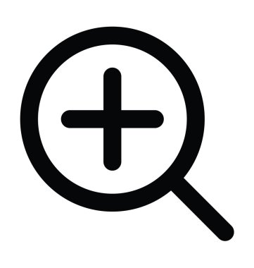 Kalın çizgisi simgesinde zoom