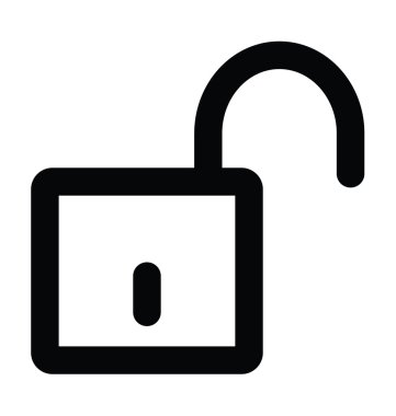 Kalın satır simgesi kilidini