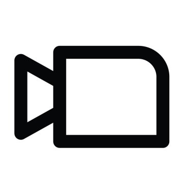 Film kamera kalın satır simgesi